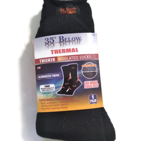 35° BELOW THERMAL SOCKS NEW As Seen on TV - Picture 1 of 4